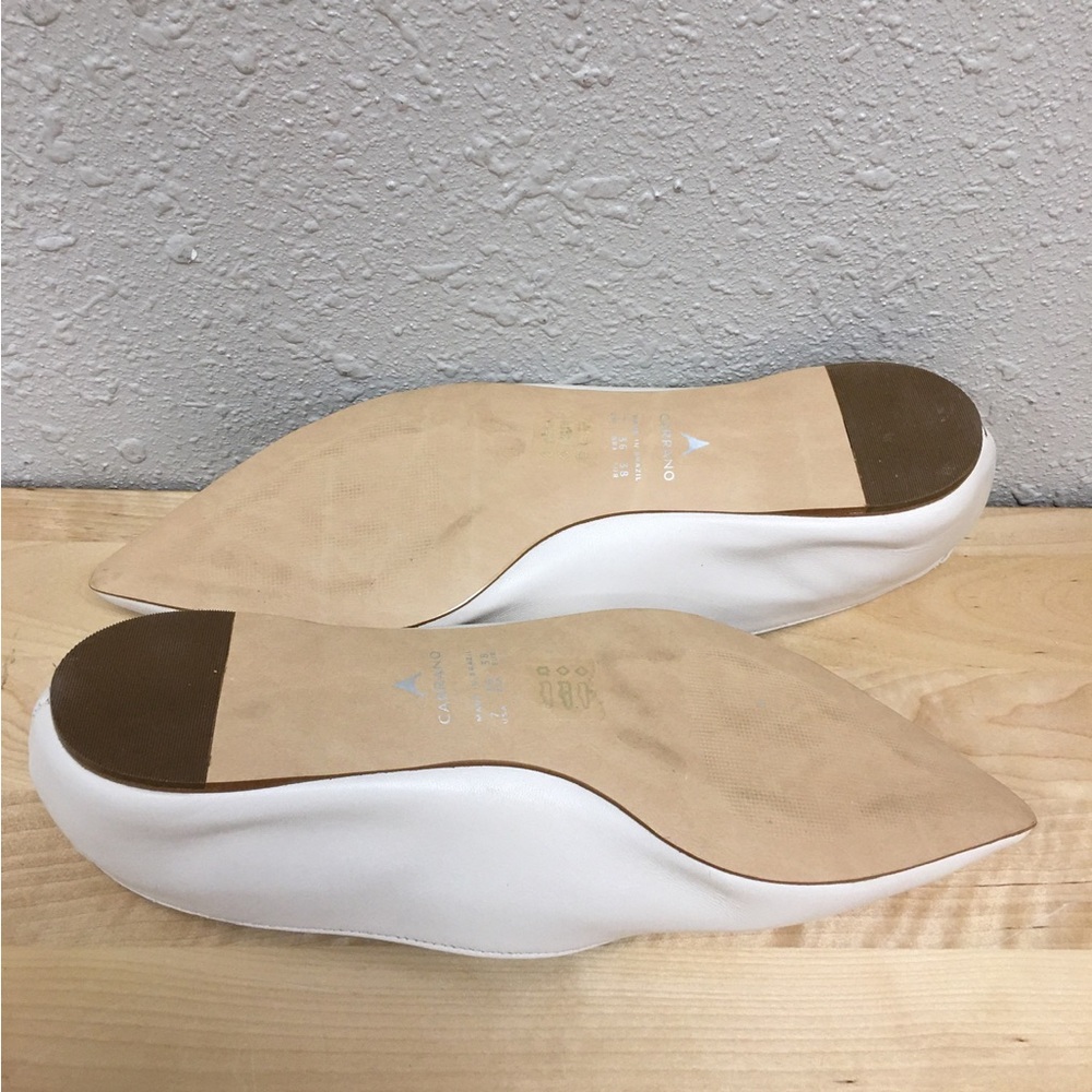 Carrano Nude Pointed Toe Flats - image 3